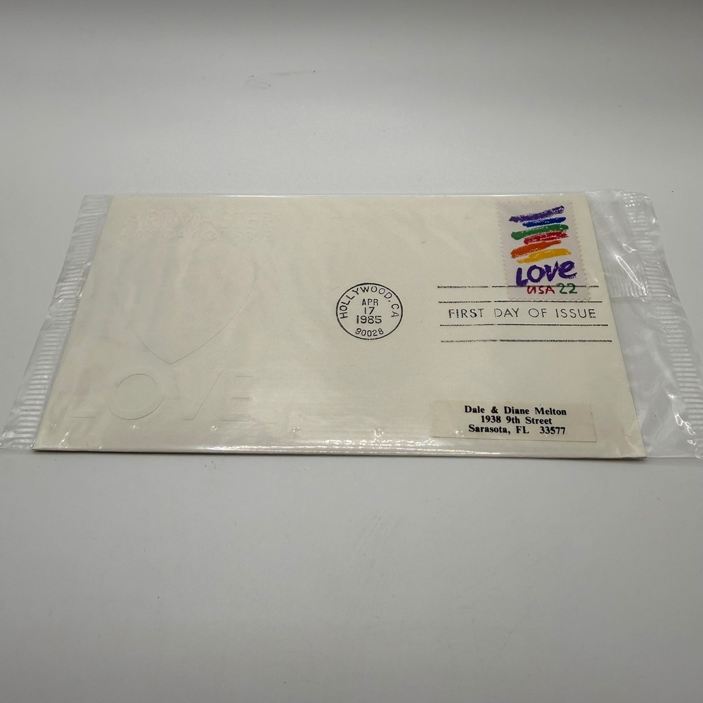 1985 Artmaster First Day of Issue Love Stamp Cover Corita Kent Hollywood CA FDC